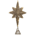 Golden Glow LED Star Tree Topper - Sixteen Inches