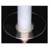 Single Glass Bobeche - Clear Plain