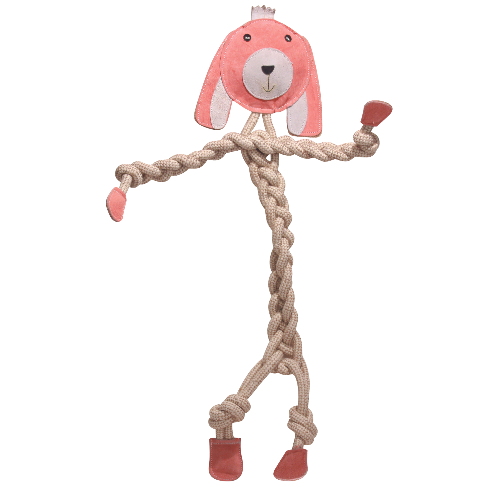Bitsy Bunny Natural Rope Knottie® Dog Toy, Large (9mm rope diameter)