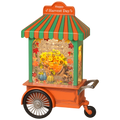 Lighted Spinning Harvest Water Globe Cart