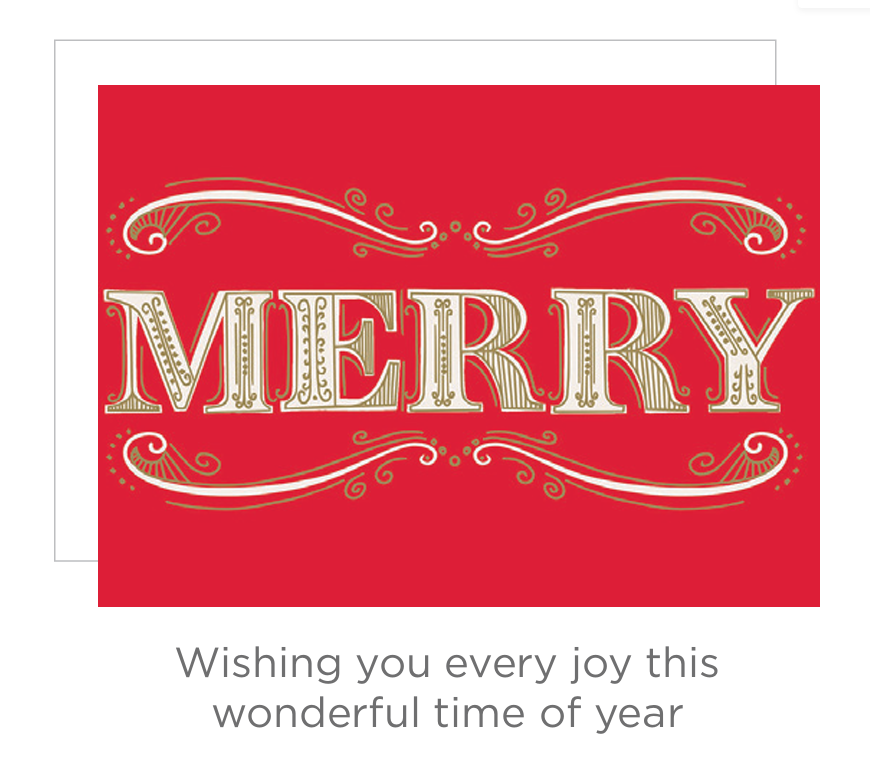 Holiday Memories - Ornate Merry