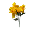13-Inch Faux Yellow Lily Spray