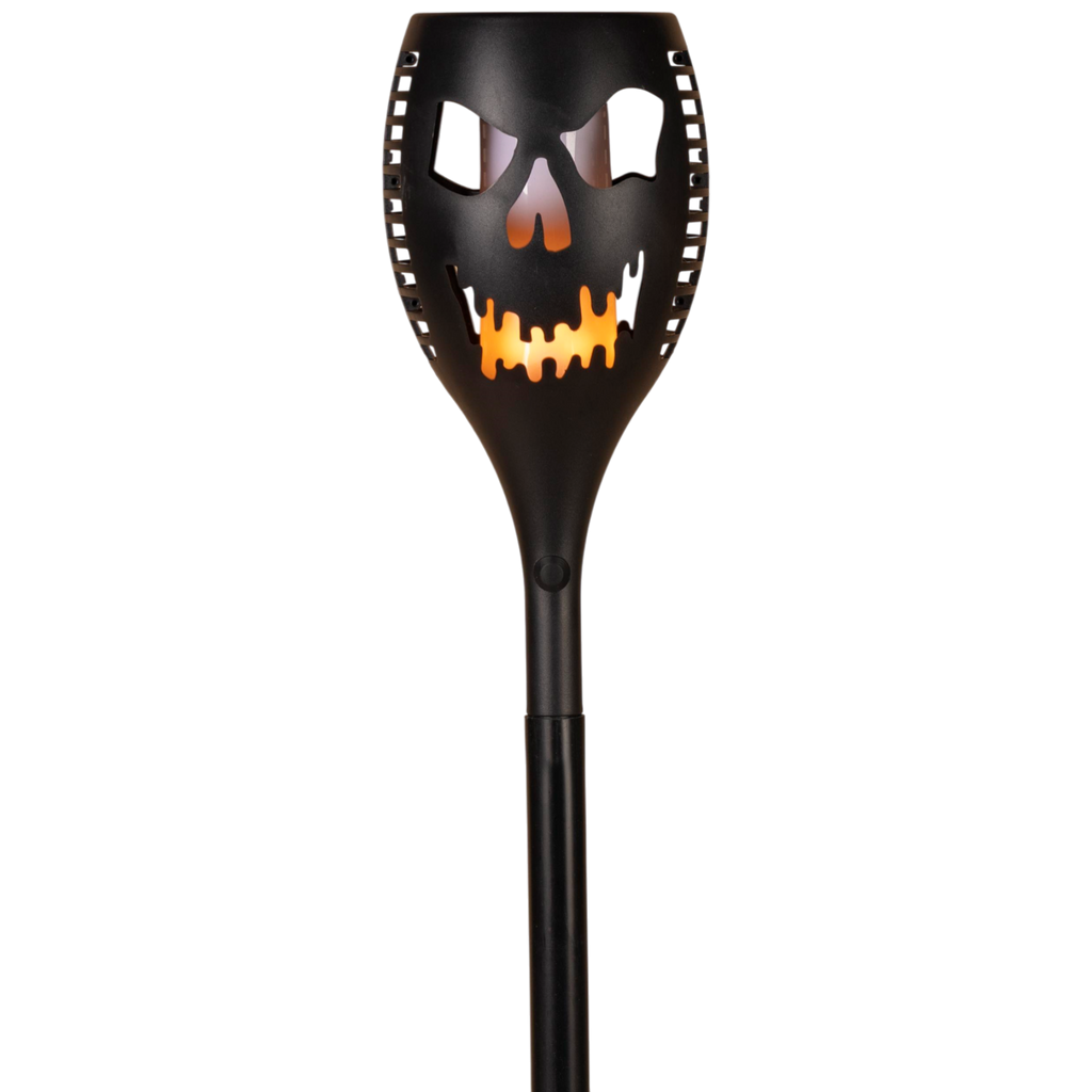 LED Solar Scary Pumpkin Face Torch -
