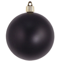 4" (100mm) Commercial Shatterproof Ball Ornament - Soot Black