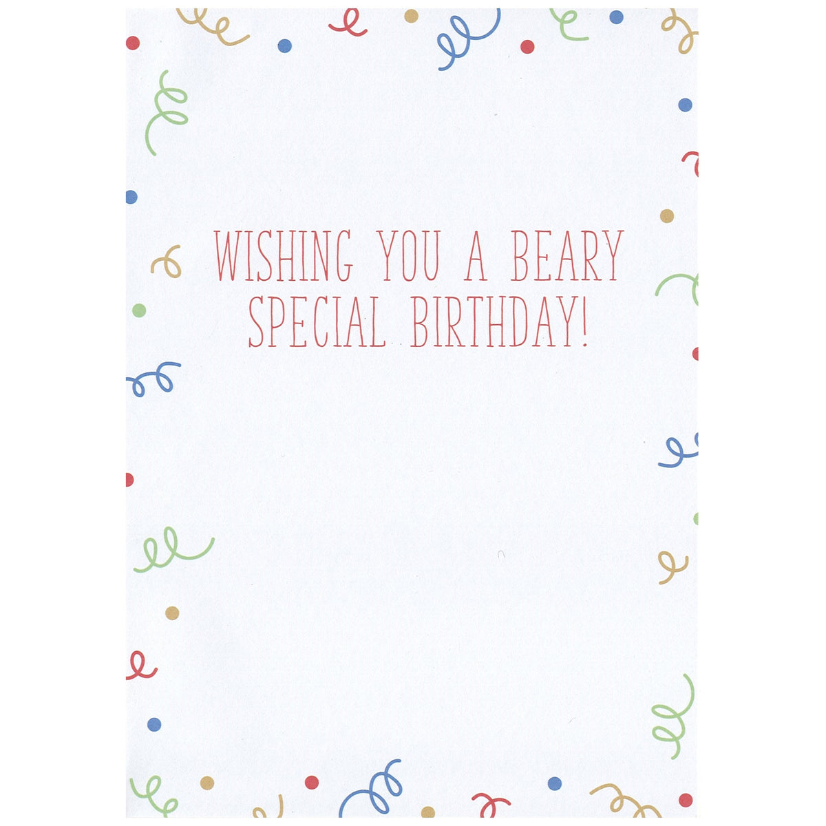 Beary Special Birthday - Birthday Card