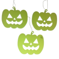 Glow In The Dark Halloween Hanging Pumpkin - Set of 3