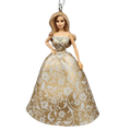 Holiday Barbie Ornament - Floral Dress