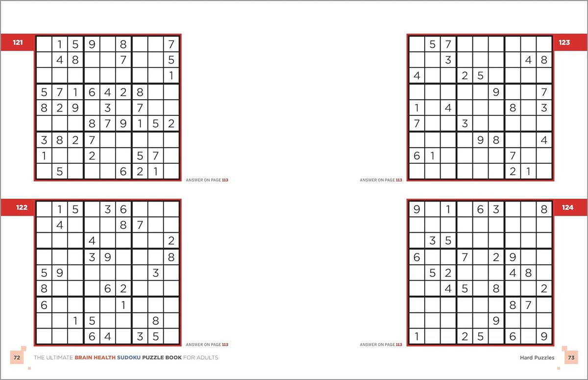 The Ultimate Brain Health Sudoku Puzzle Book for Adults