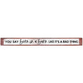 16 inch Shelf Sitter Sign - Born In A Barn