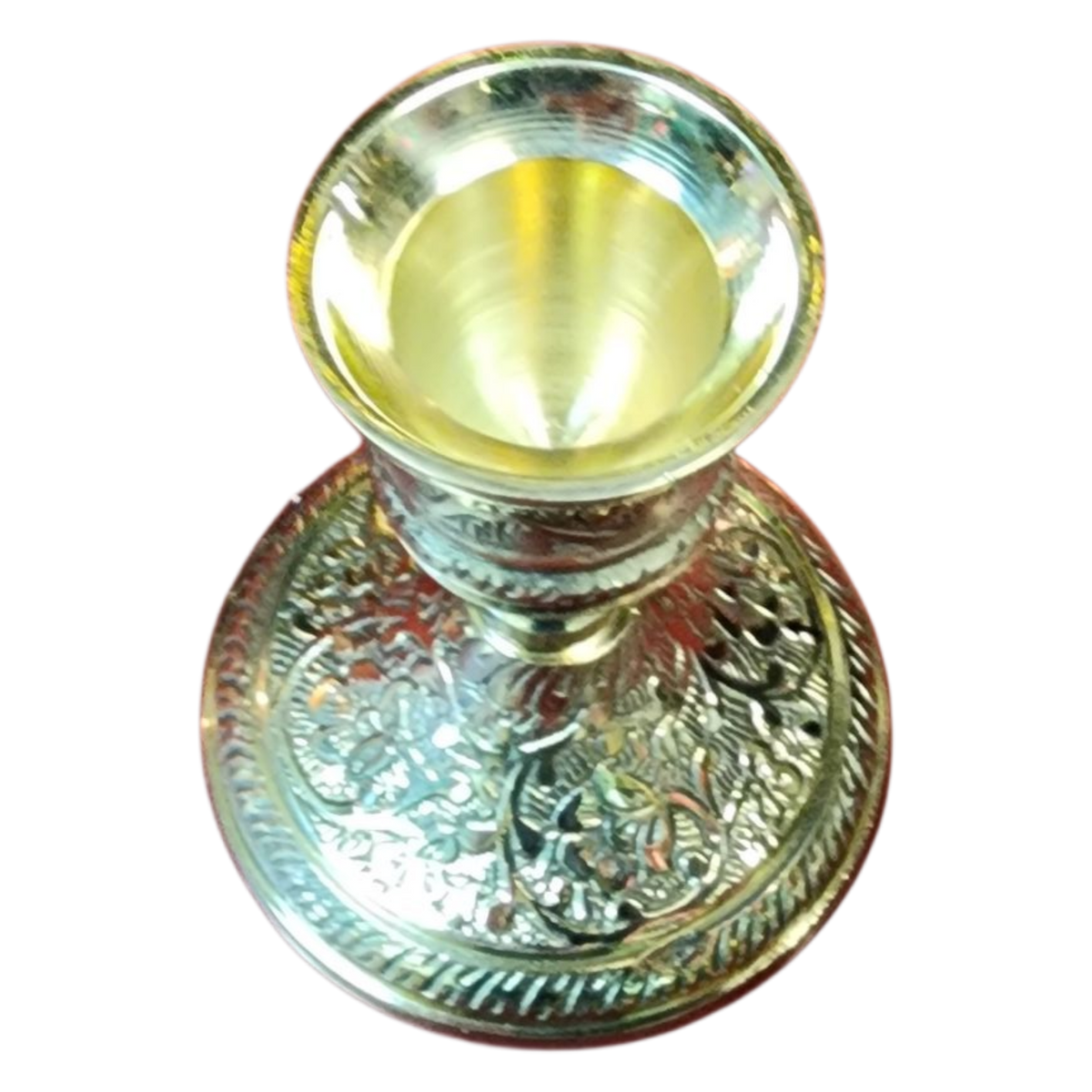 Ornate Brass Taper Holder