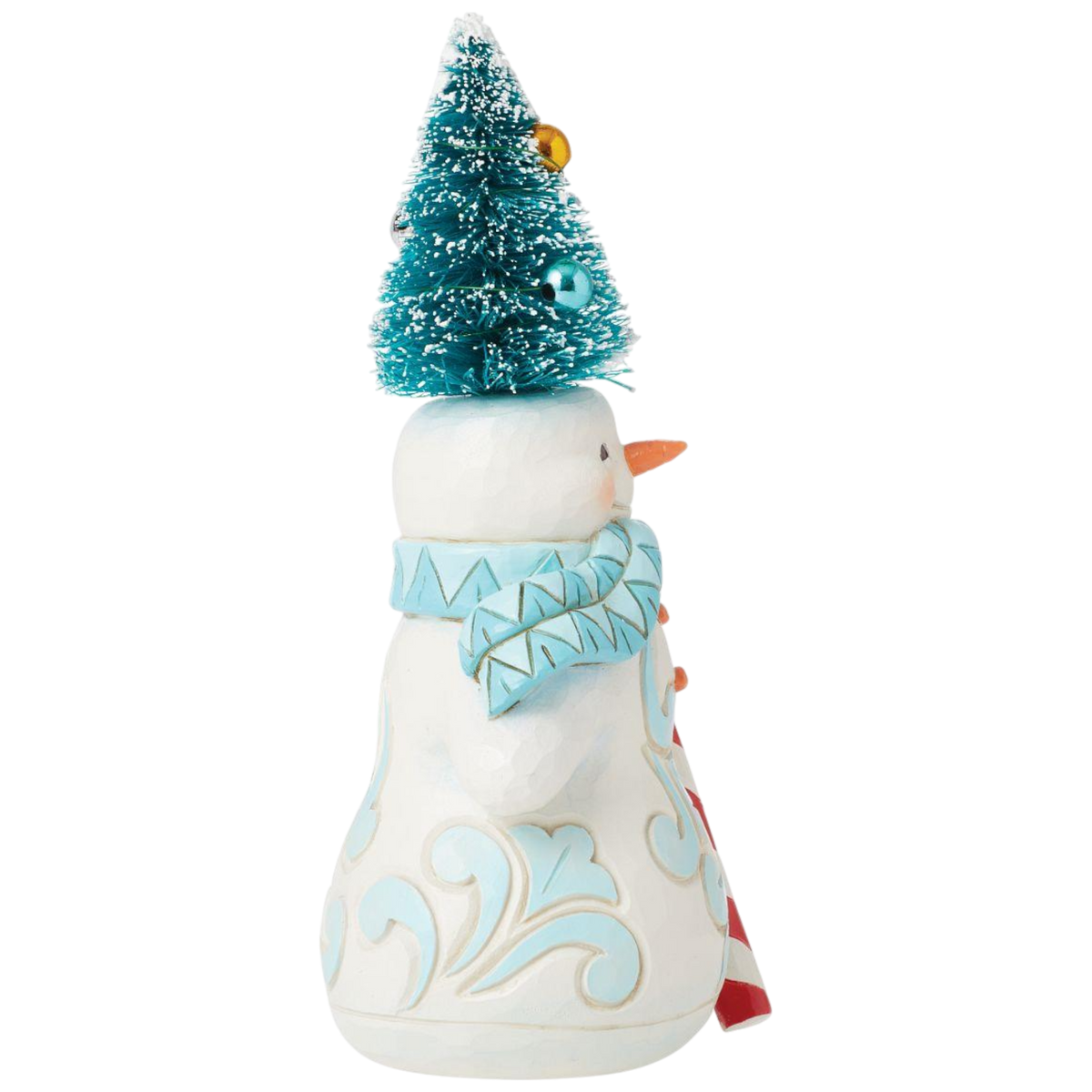 Snowman with Sisal Tree Hat Figurine