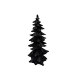 Black Resin Halloween Tree 7 1/4 Inches Tall