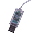 100MM USB Lighted Glass Ball Ornament - Blue