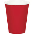 Red 9 oz Hot And  Cold Paper Cups
