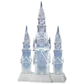 Lighted Three Tower Church Waterglobe