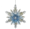 Silver Filigree Snowflake Ornament