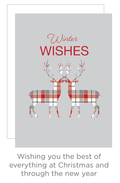 Wonders of Winter Collection – Plaid Reindeer Pair