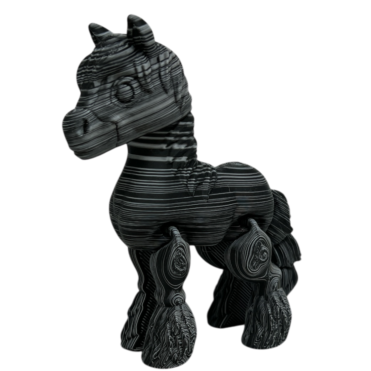 Clyde the Clydesdale  - Black and White Color
