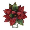 Metal Poinsettia Tree Topper