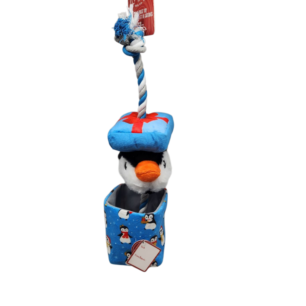 Penguin Hide and Treat Tug Toy