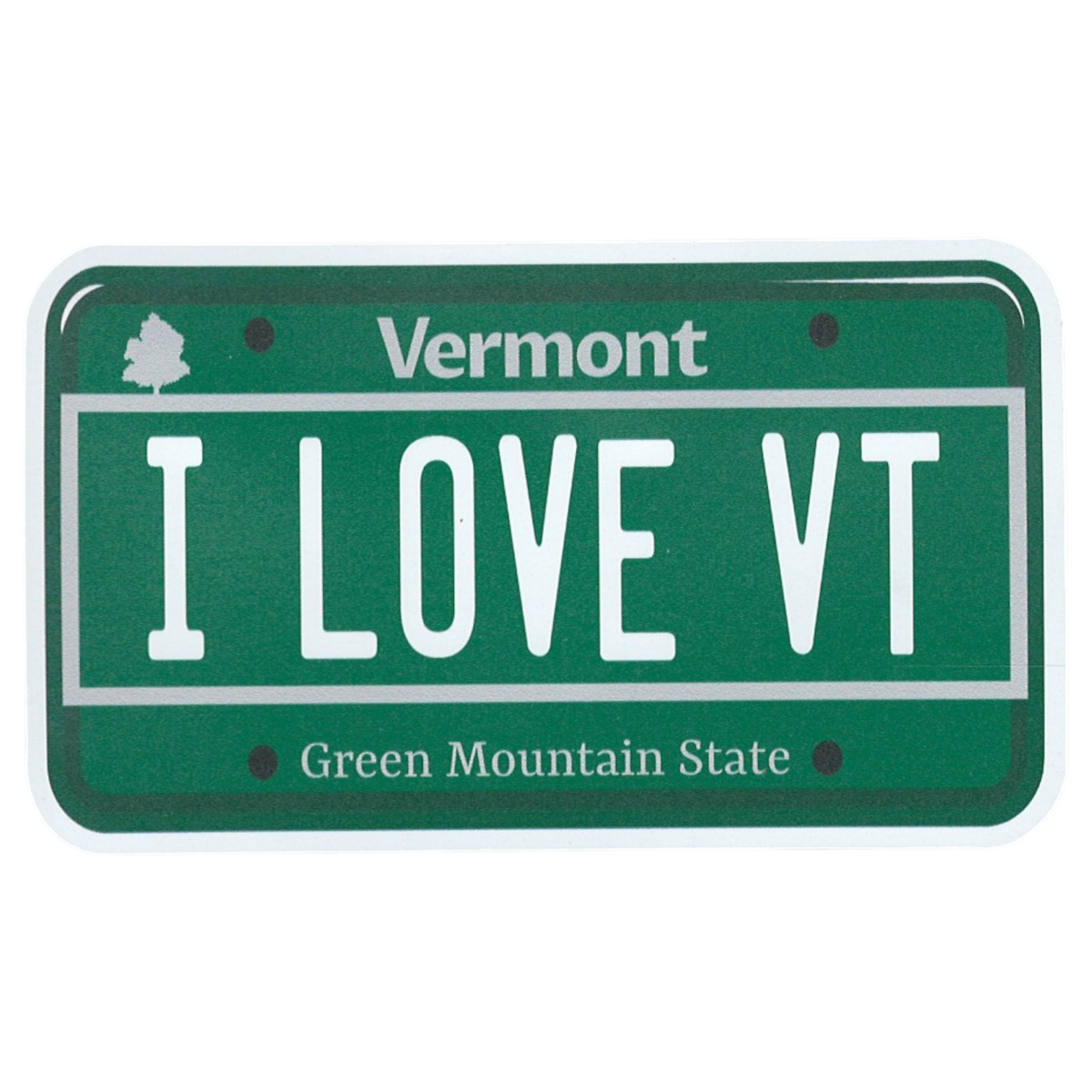 Large Flex Magnet - I LOVE VT License Plate