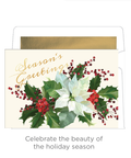 Luxury Favorites Boxed Cards – Season's Greetings Poinsettia Spray