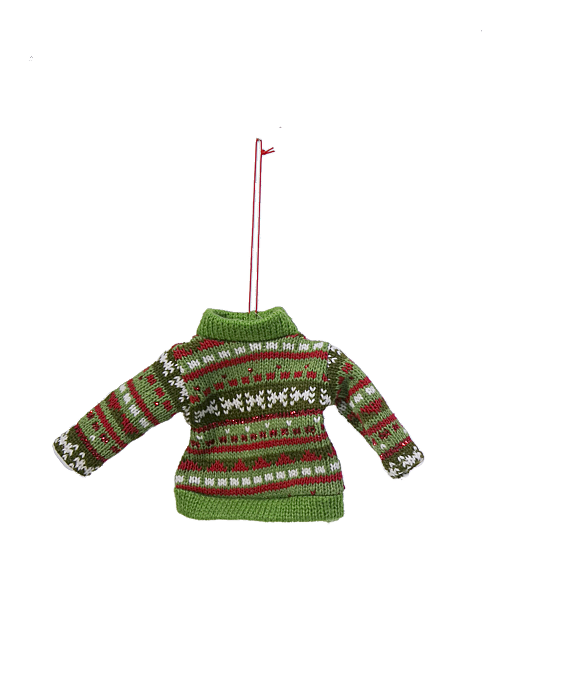 Fabric Cozy Knit Sweater Ornament -