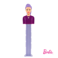 Pez Barbie Dispenser with 3 Candy rolls - Purple Hair Barbie