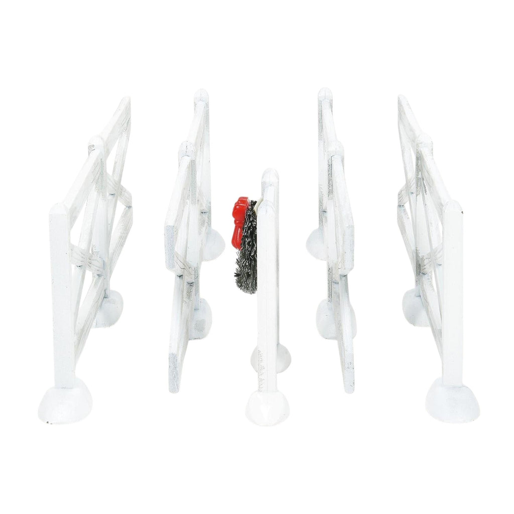 White Crossbuck Fence Set