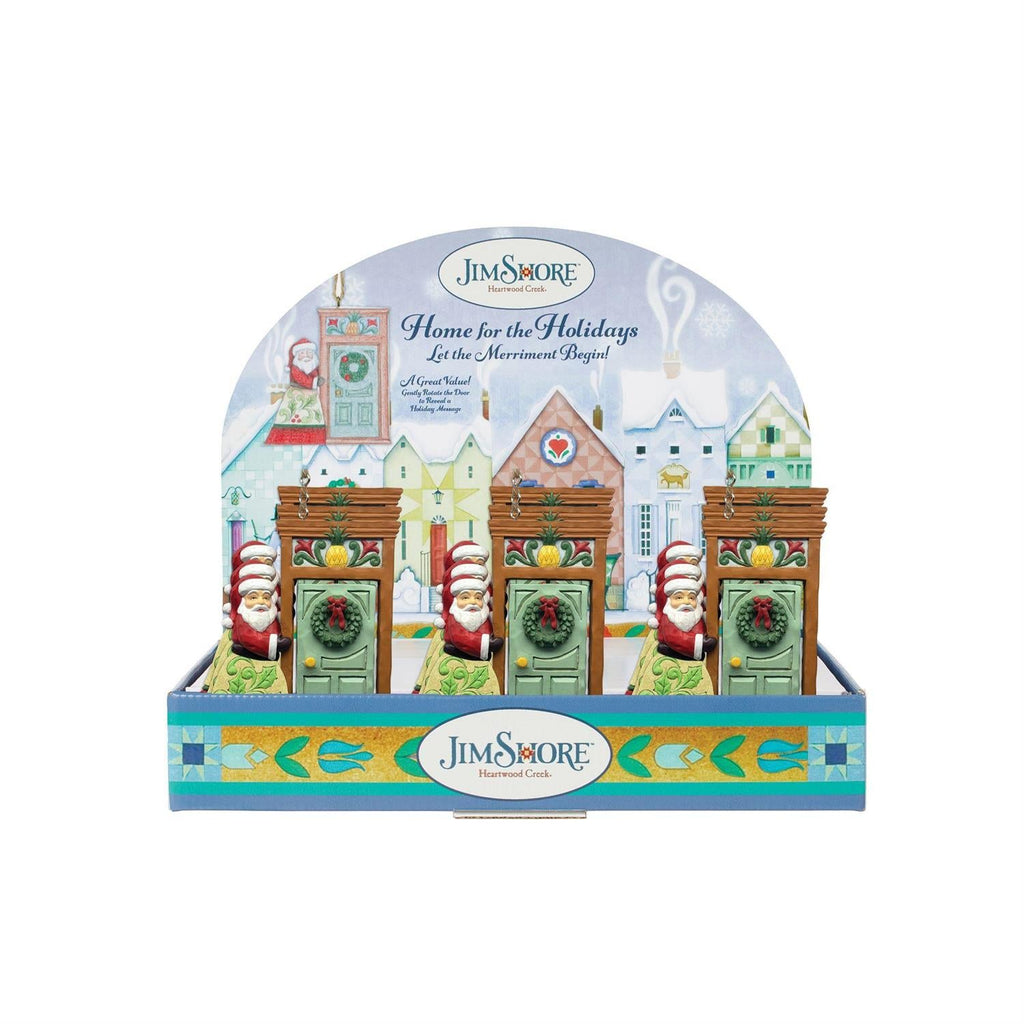 Home for the Holidays: Santa Standing in Doorway Ornament