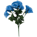 15-Inch Faux Blue Petunia Bush