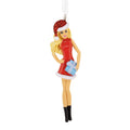 Santa Barbie Holiday Ornament