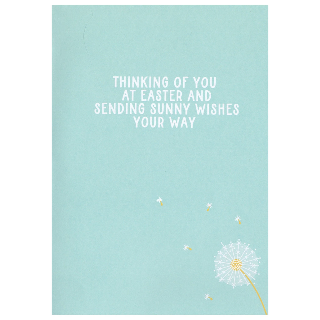 Cotton Tail Bunny and Daisies Easter Card