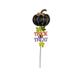 Trick Or Treat Black  Pumpkin Garden Stake