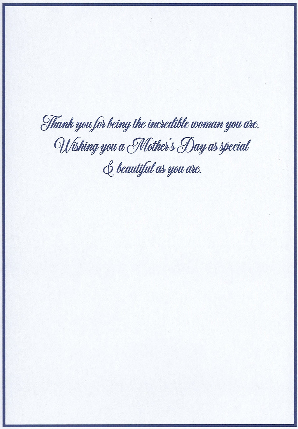 Blue Willow Filigree - Mother's Day Card
