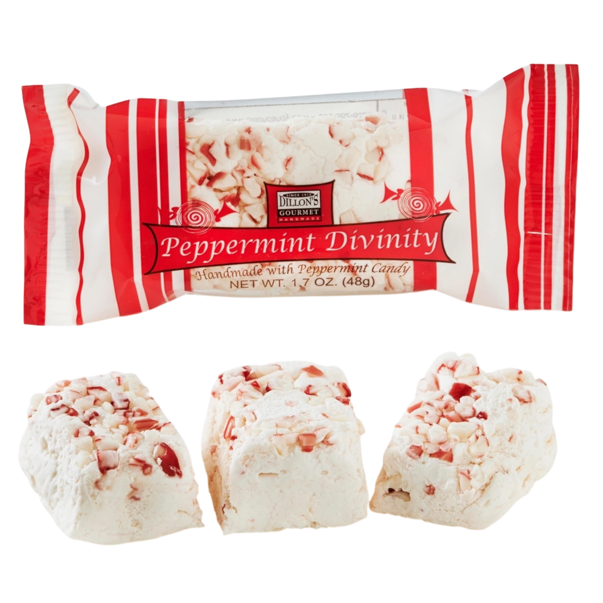 Peppermint  Divinity Snack Bar - 1.7 Ounce Each