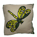 Knitted Dragonfly Accent Pillow