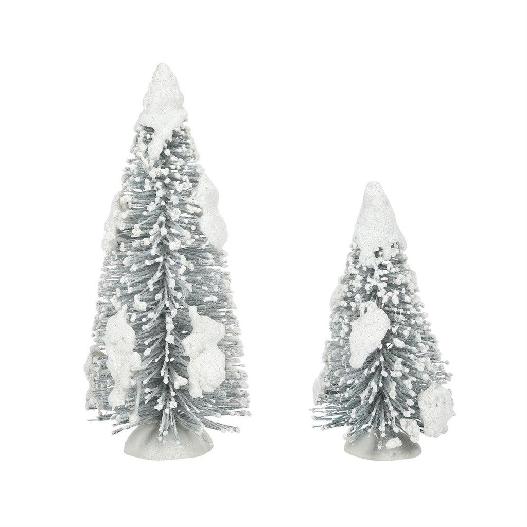 Snow Laden Tree - Set of 2