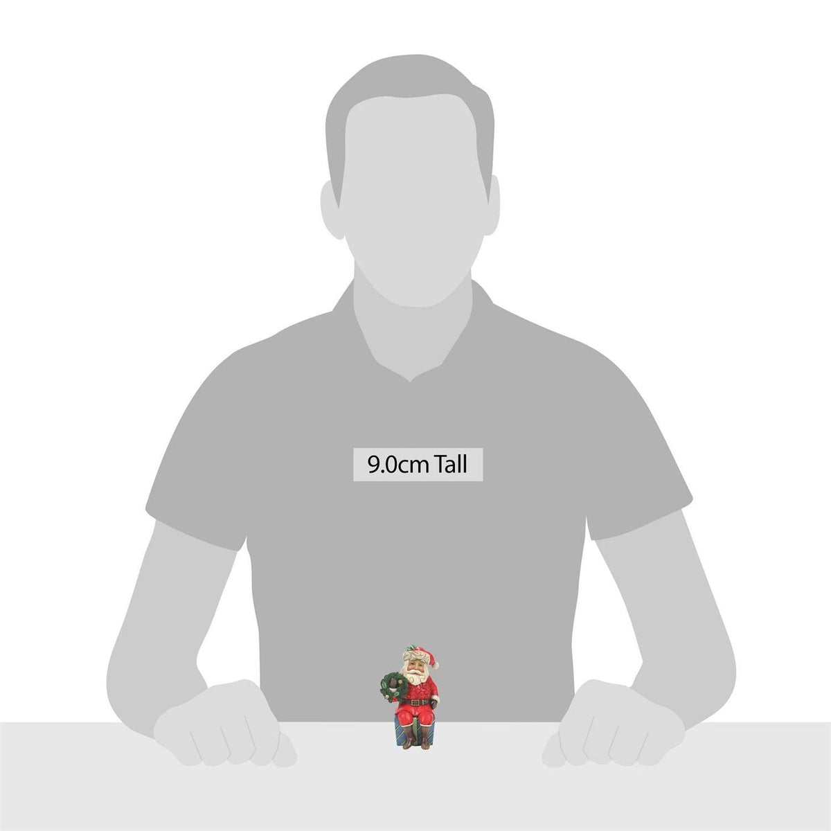 Santa Sitting on Gifts