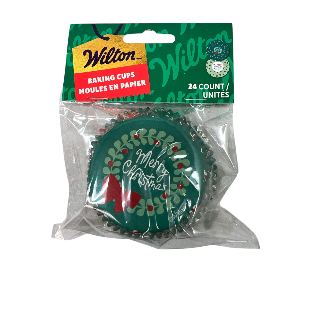Merry Christmas  Traditional Standard Baking Cup - 24 Count