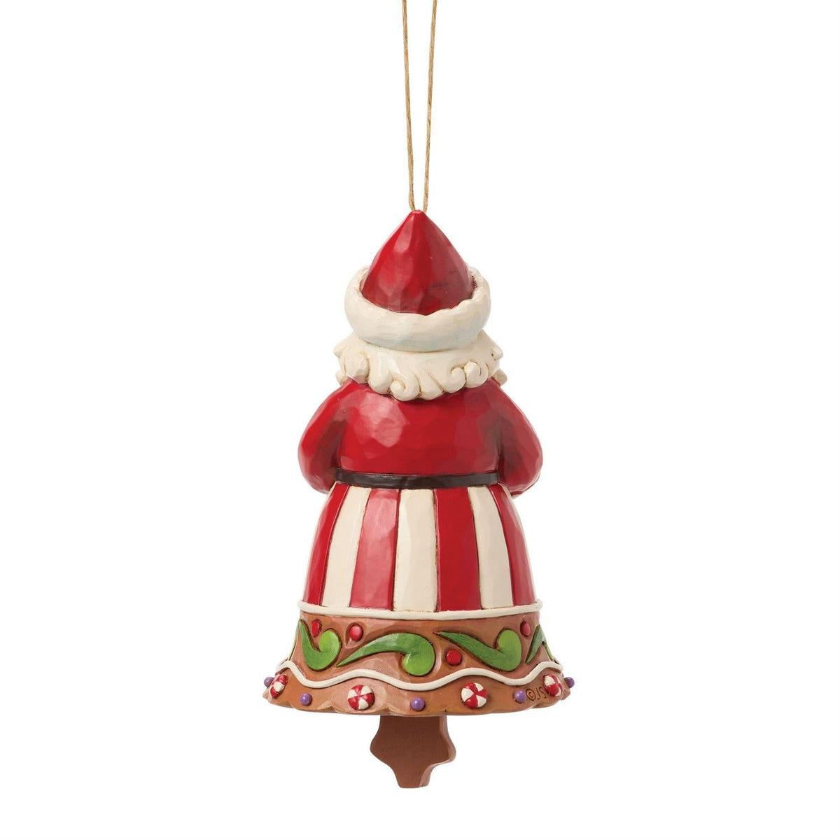 Gingerbread Santa Bell Ornament