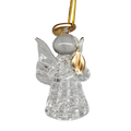 Spun Glass Angel Ornaments with Candle