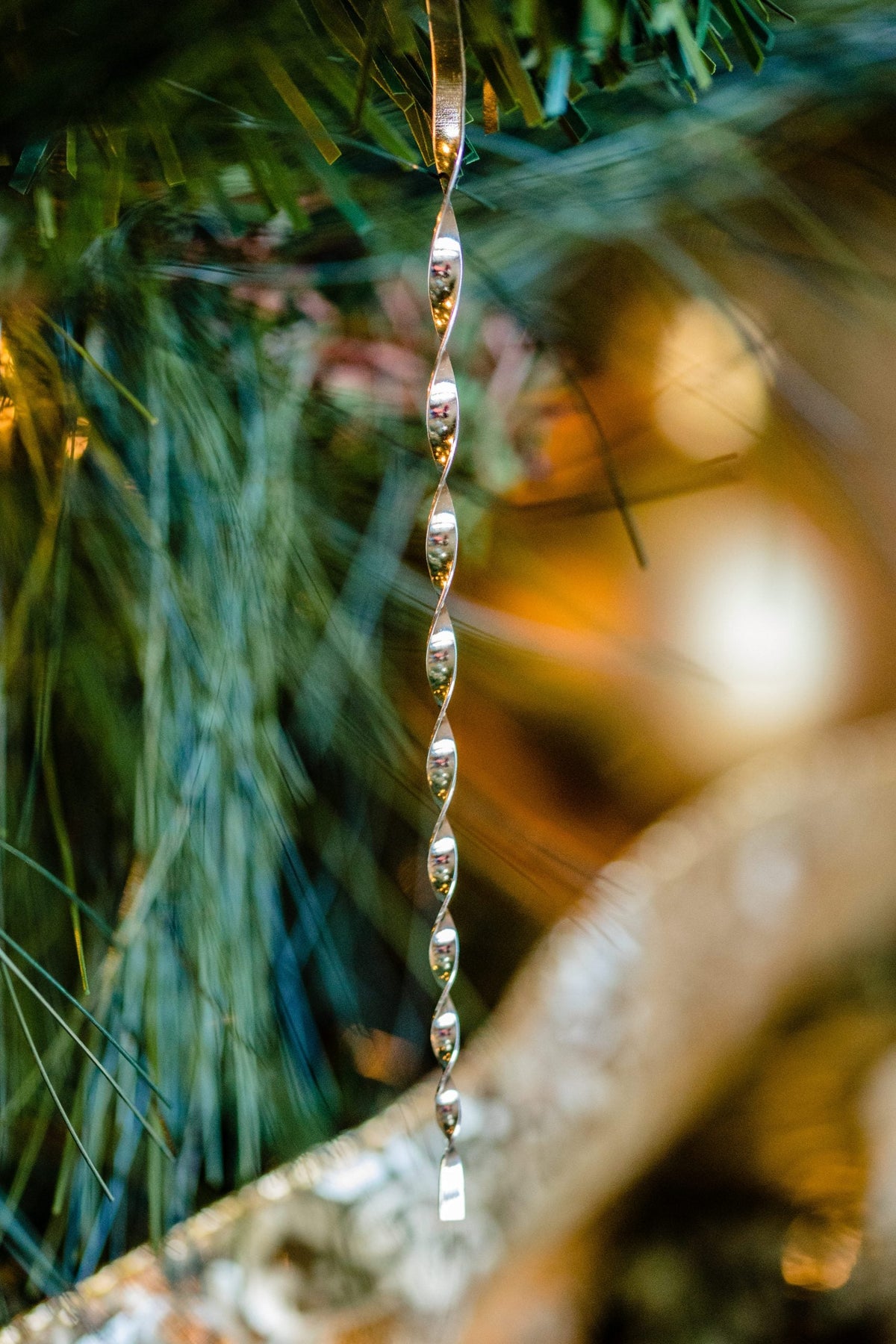 Victorian Christmas Tree Tinsel-Handmade Tin Icicle Ornaments