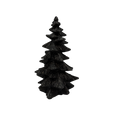 Black Resin Halloween Tree 6 3/4 Inches Tall