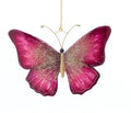 Capiz Butterfly Ornament - Pink