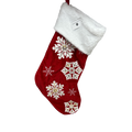 Red Snowflake Stocking