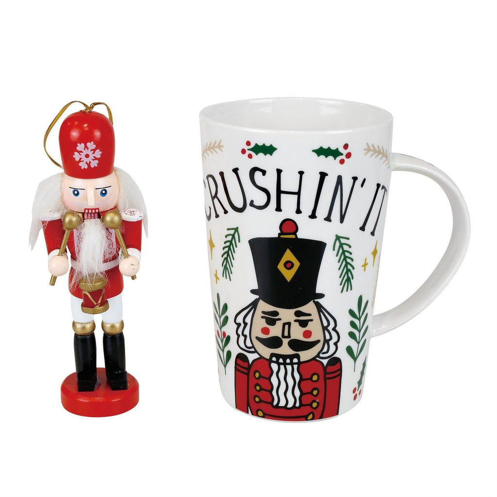 Crushing the Holidays: Nutcracker Ornament and Mug Set of 2