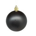 4.75" (120mm) Commercial Shatterproof Ball Ornament - Soot Black Matte