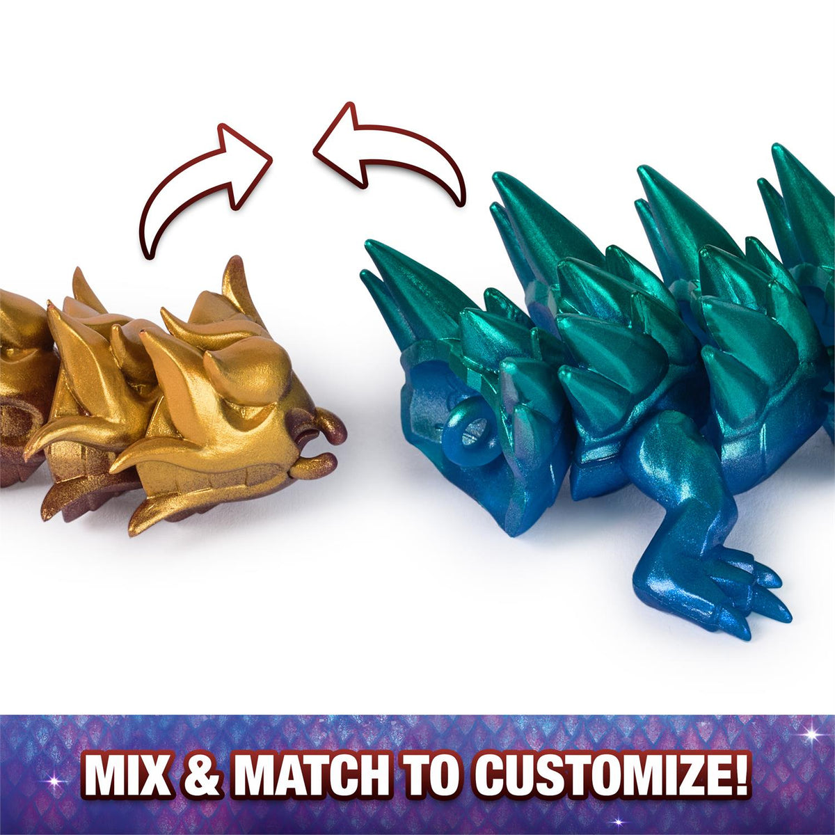 CrystaLynx Dragons 12.5-inch Articulated Collectible Surprise Egg