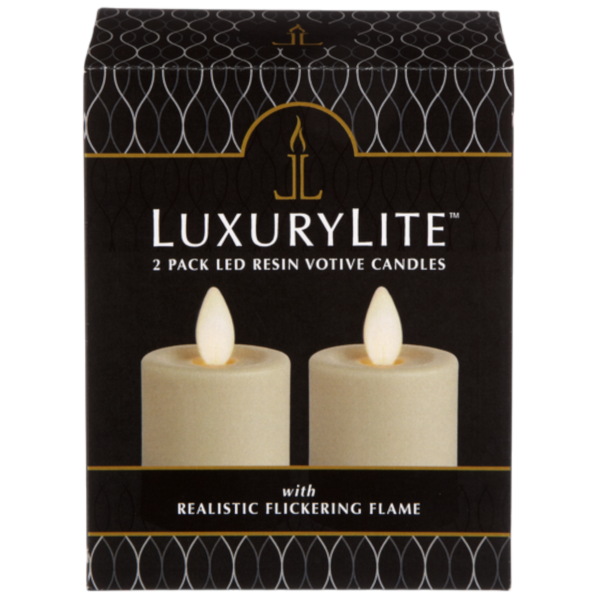 LED Resin Votive Candles with Moving Flickering Flame